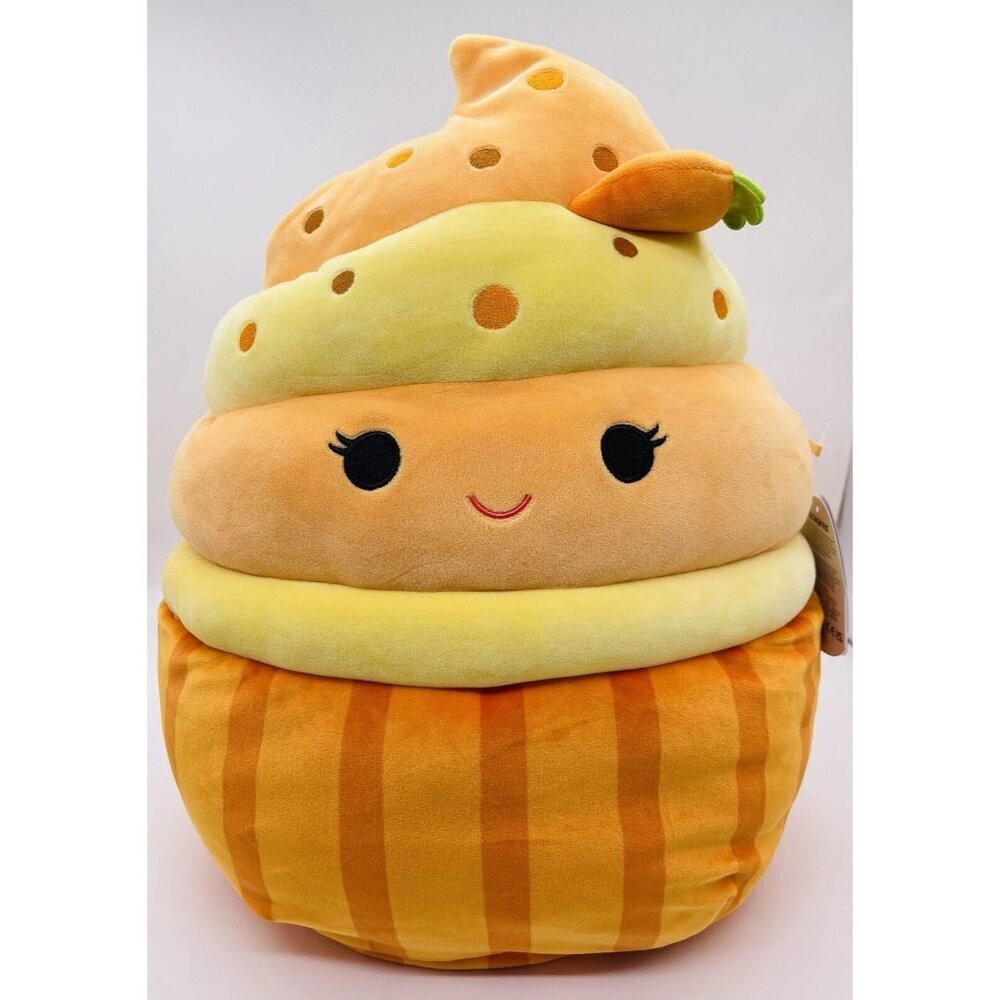 NWT Squishmallows 16" Keisha the Carrot Cupcake Squishdate 5.30.2023
